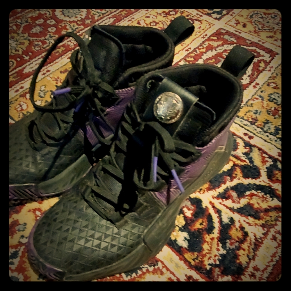 Adidas black panther high tops